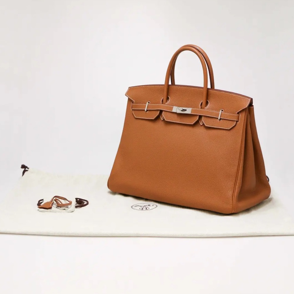 AUTHENTIC Birkin 40 Togo Gold bag